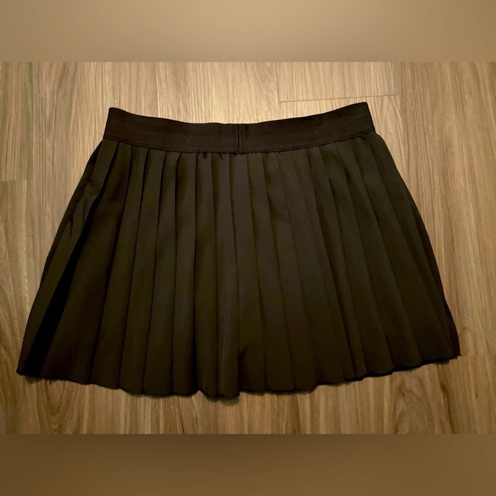 Forever 21 Black Mini pleated Skater Skorts size XL